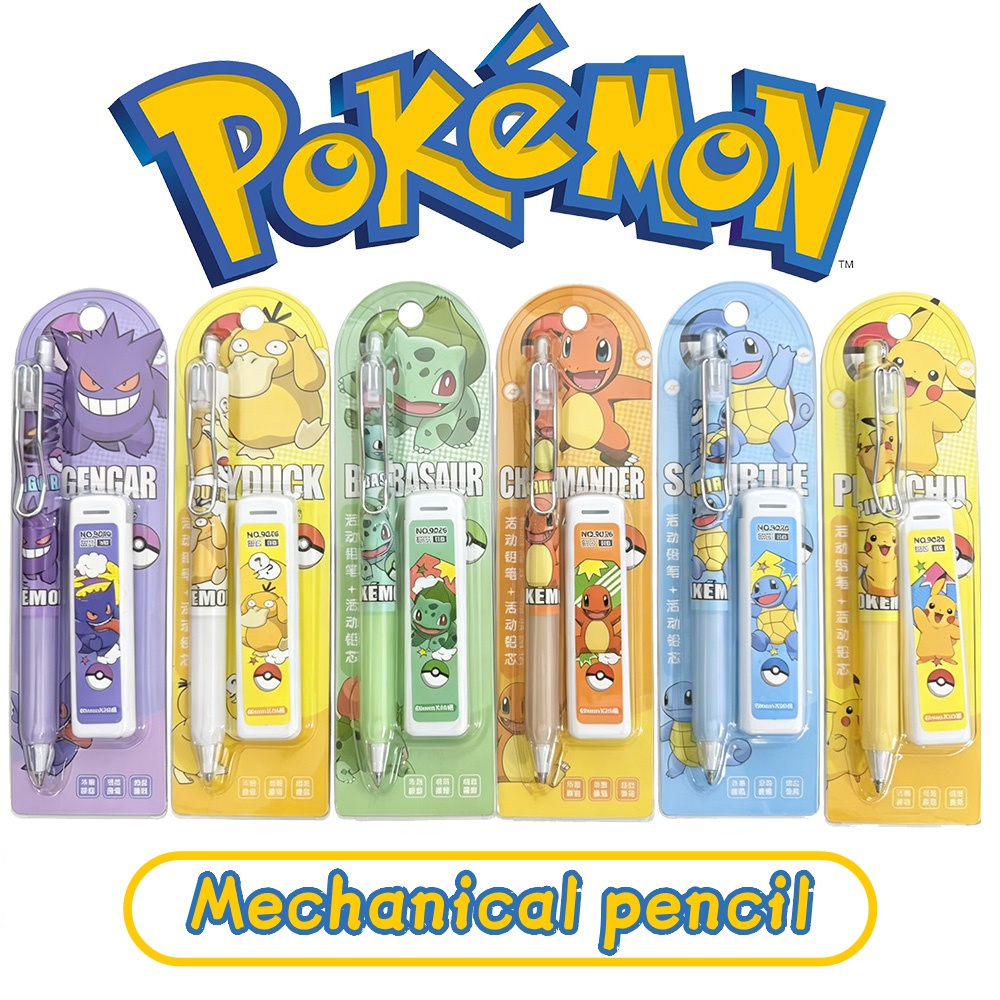 Office Tech - Pokemon Pikachu Mechanical Pencil Set Cartoon