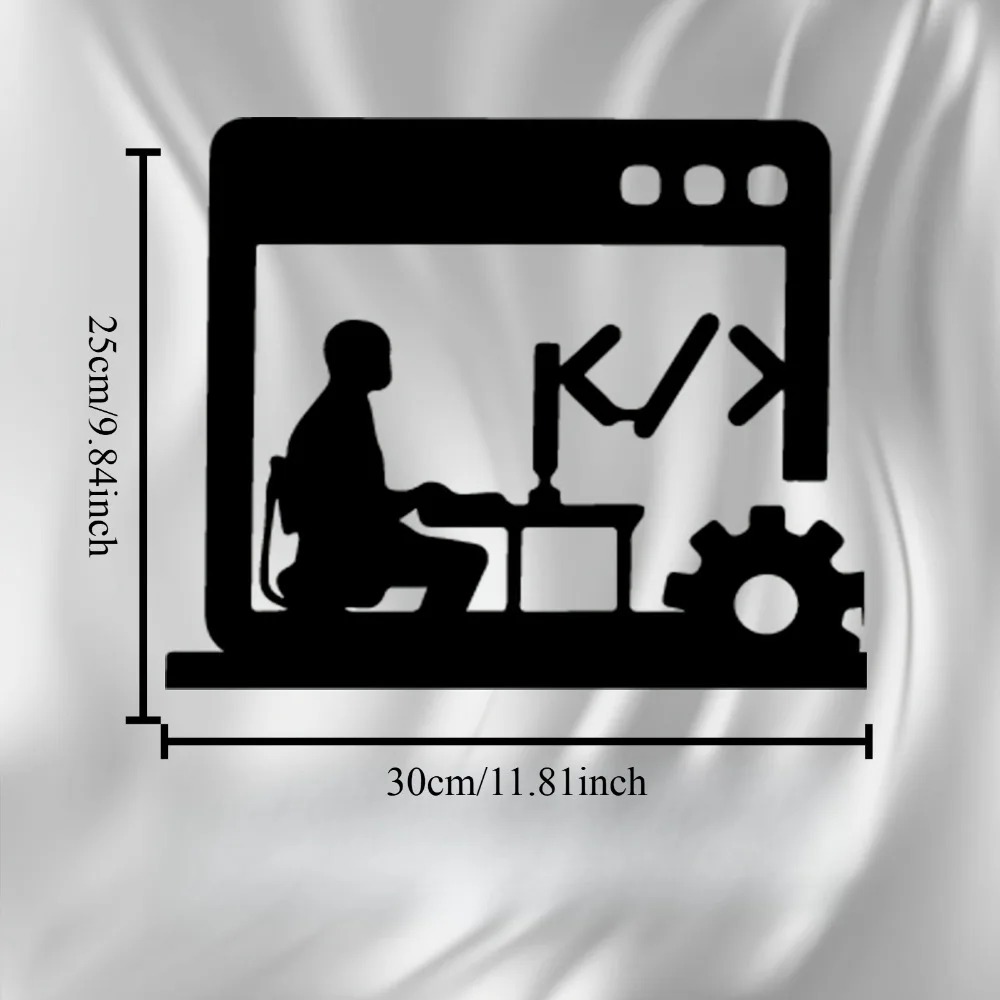 Metal Wall Art Decor Silhouett – Tech Office Wall Bewertung und Preis