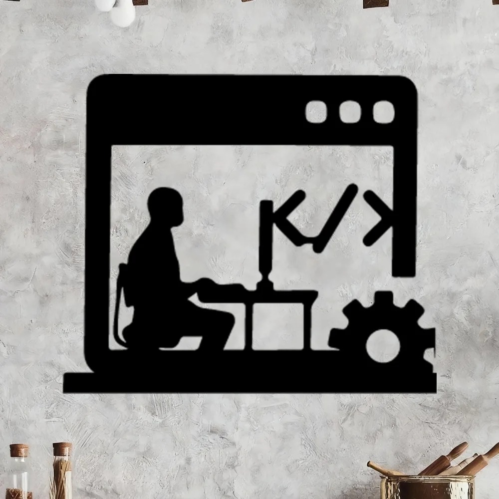 Metal Wall Art Decor Silhouett – Tech Office Wall Bewertung und Preis