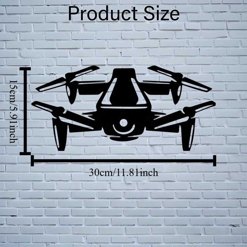Drone Silhouette Metal Wall Ar – Tech Office Wall Bewertung und Preis