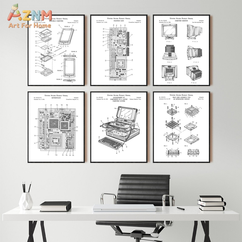 AZNM Computer Motherboard Pate – Tech Office Wall Bewertung und Preis