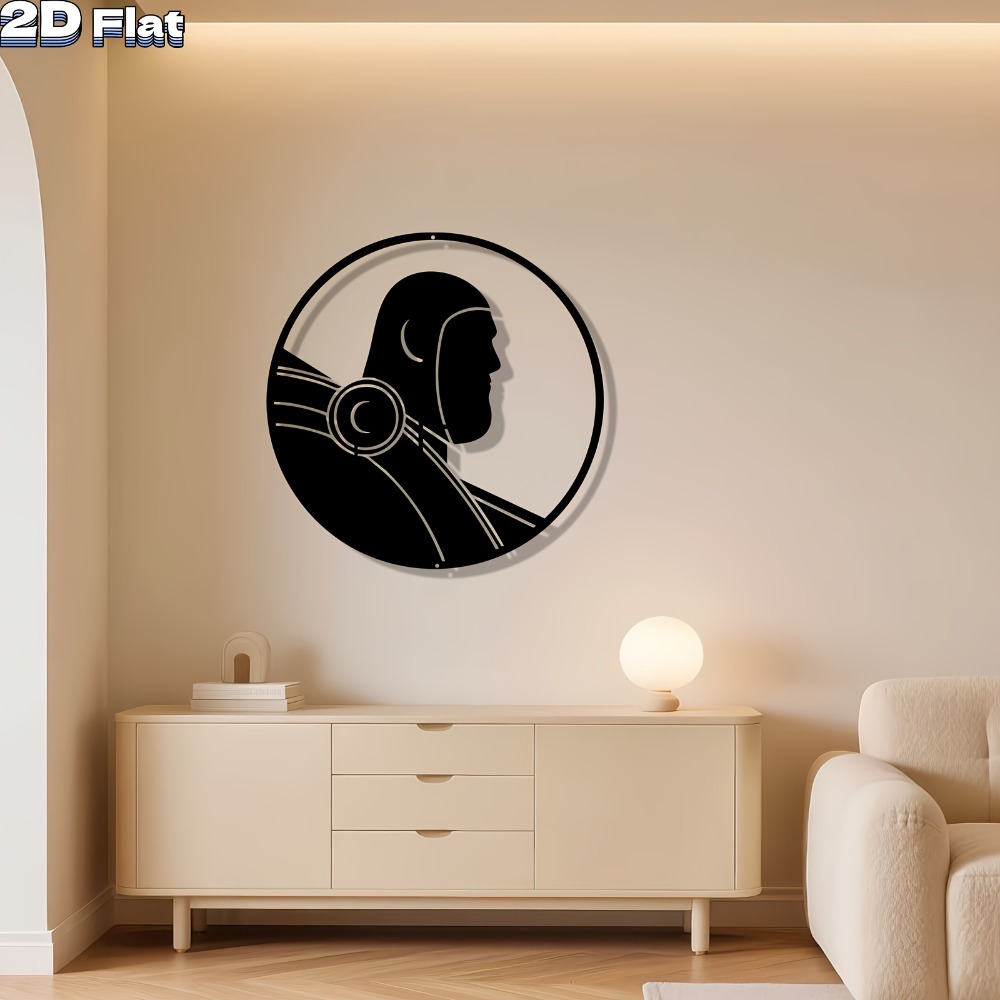 1pc Modern Robot Aluminum Plat – Tech Office Wall Bewertung und Preis