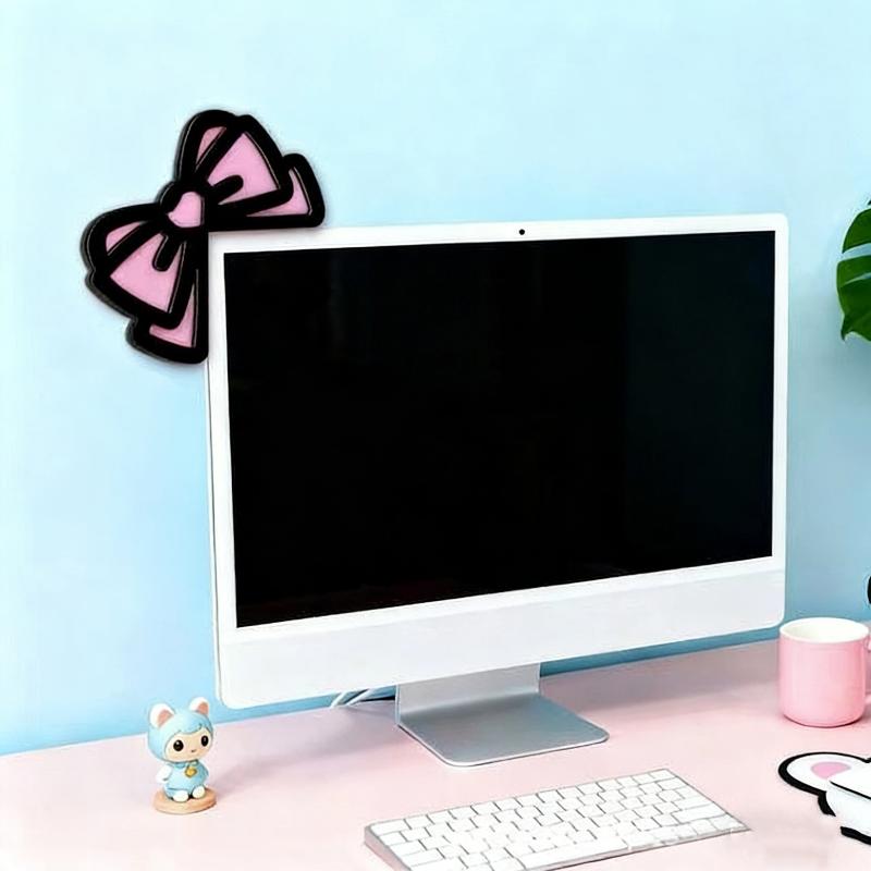 New 1/2Pcs Wooden Bowknot PC A – Office Desk Tech Accessories Bewertung und Preis