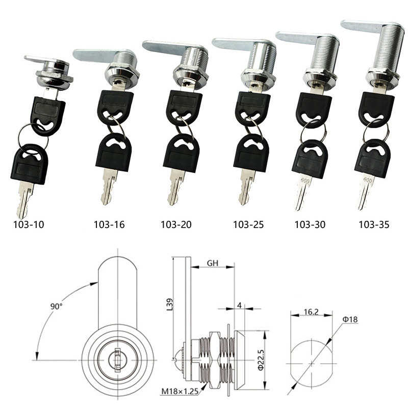 Cam Lock Security Lock 16-40mm – Cash Drawer Pos Bewertung und Preis