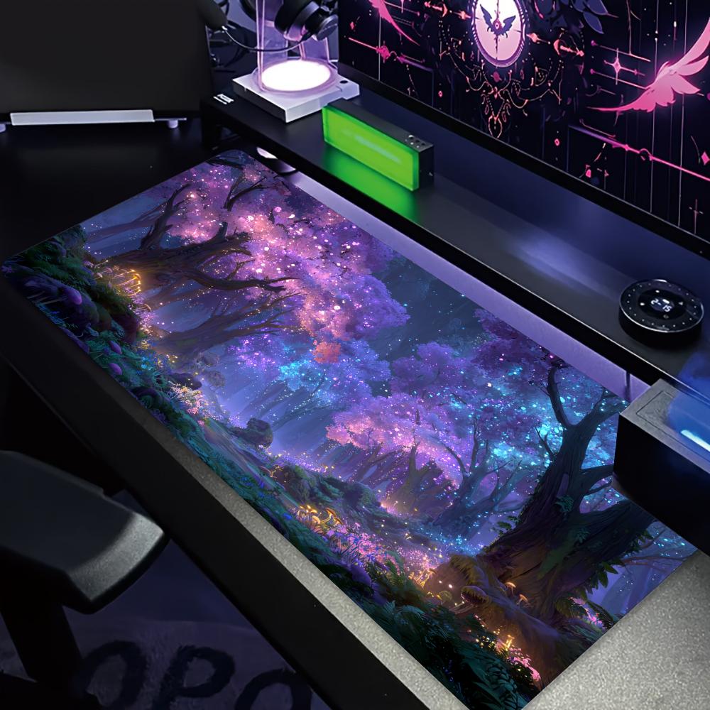 Mysterious Purple Forest large – Office Desk Tech Accessories Bewertung und Preis