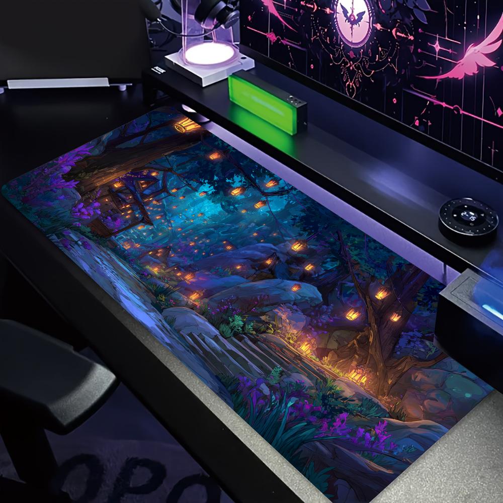 Mysterious Purple Forest large – Office Desk Tech Accessories Bewertung und Preis