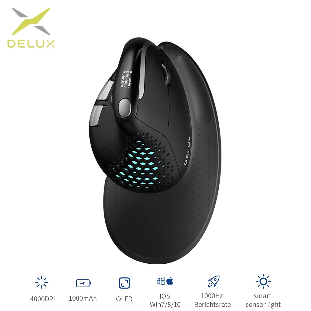 Delux M618XSD Seeker Ergonomic – Ergonomic Mouse Vertical Bewertung und Preis