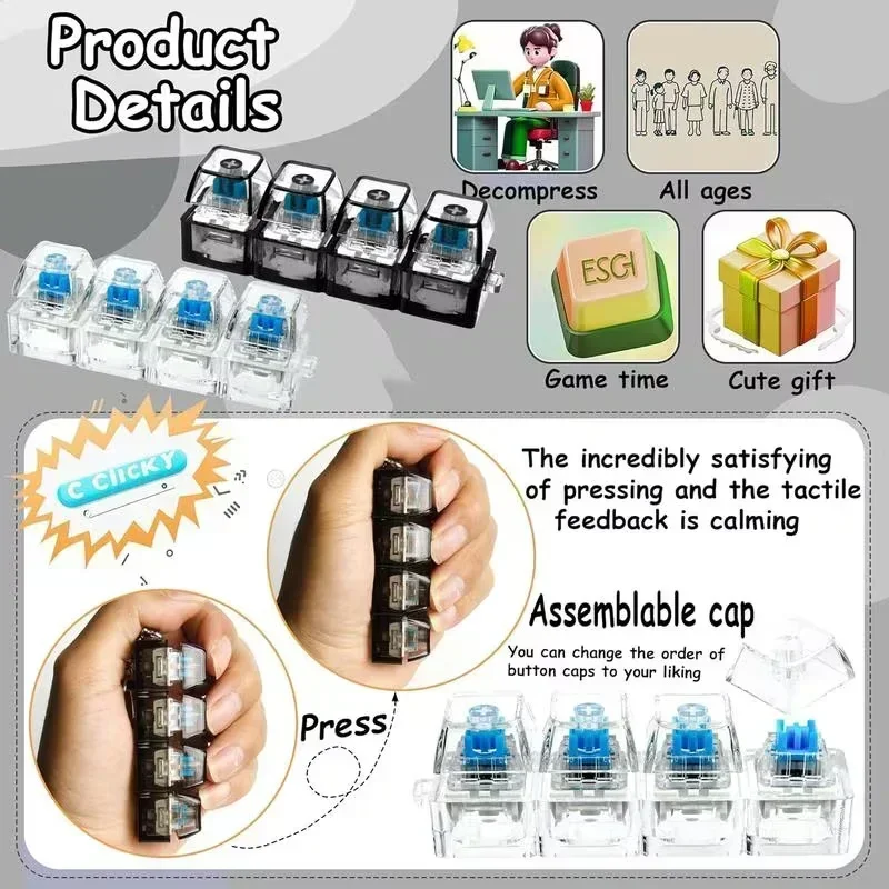 1pcs LED Keyboard Keycap Stres – Office Tech Bewertung und Preis