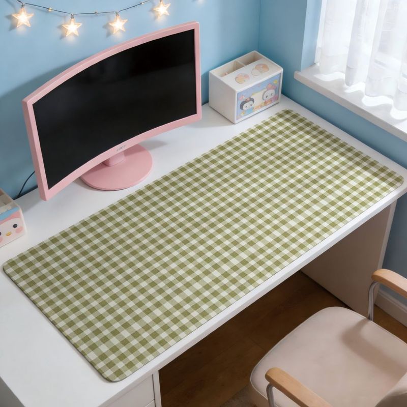 Olive Green Check Design Mouse – Office Desk Tech Accessories Bewertung und Preis