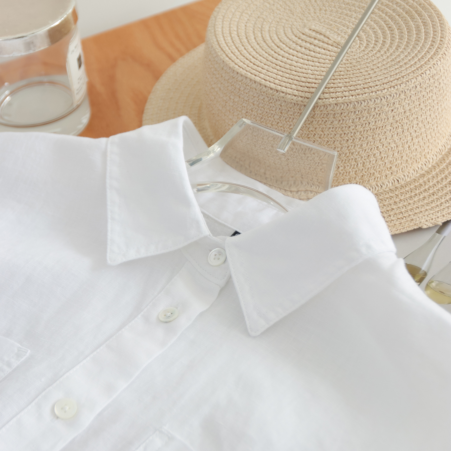 Women's 100% Linen Button-Down – Office Tech Bewertung und Preis